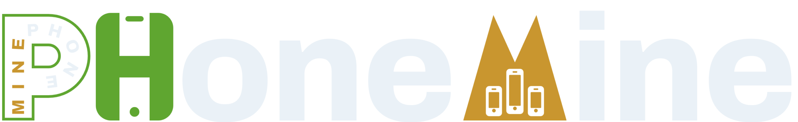 PhoneMine logo – trackable cellphone recycling kiosks